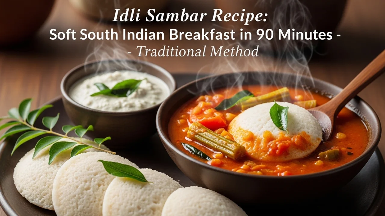 Idli Sambar Recipe South Indian Breakfast